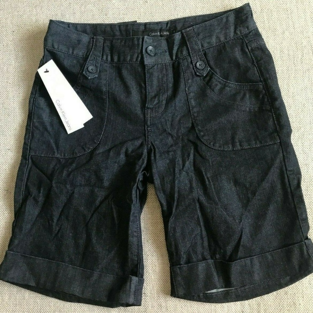 Calvin Klein Jeans Womens Denim Shorts Size‎ 6 NWT